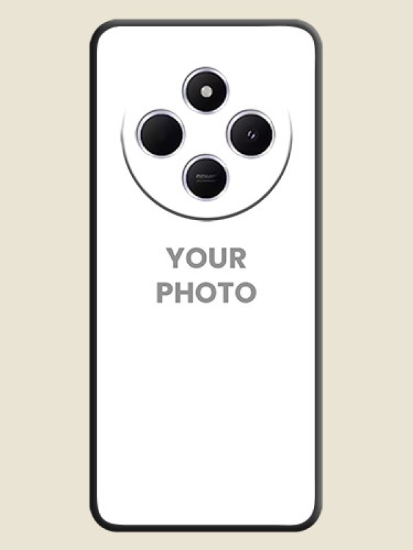 Custom Full Single Pic Upload On Space Black Custom Soft Matte Mobile Back Cover - Poco C75 5G - alternate view