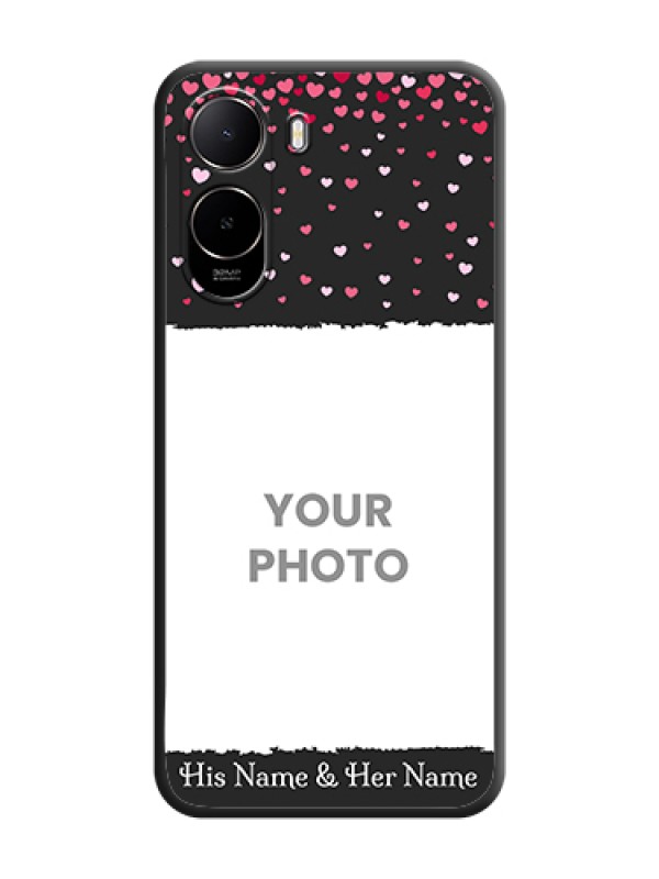 Custom Fall in Love with Your Partner on Photo On Space Black Custom Soft Matte Mobile Back Cover - Poco C81 - alternate view