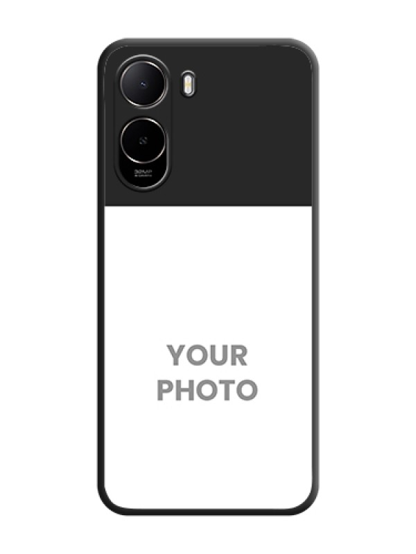Custom Image Upload With Space Black Color On Custom Soft Matte Mobile Back Cover - Poco C85X 5G - alternate view