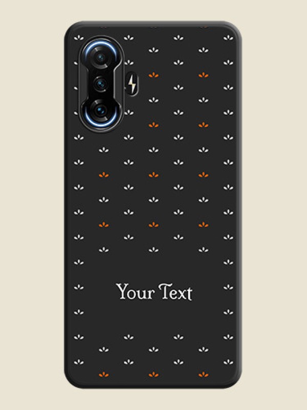 Custom Simple Pattern With Custom Text On Space Black Personalized Soft Matte Phone Covers -Poco F3 Gt - alternate view