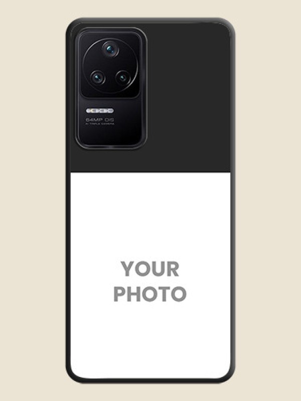 Custom Image Upload With Space Black Color On Custom Soft Matte Mobile Back Cover - Poco F4 5G - alternate view