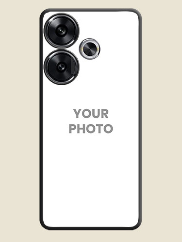 Custom Full Single Pic Upload On Space Black Custom Soft Matte Mobile Back Cover - Poco F6 5G - alternate view
