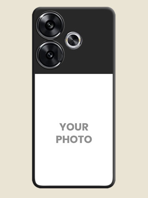 Custom Image Upload With Space Black Color On Custom Soft Matte Mobile Back Cover - Poco F6 5G - alternate view