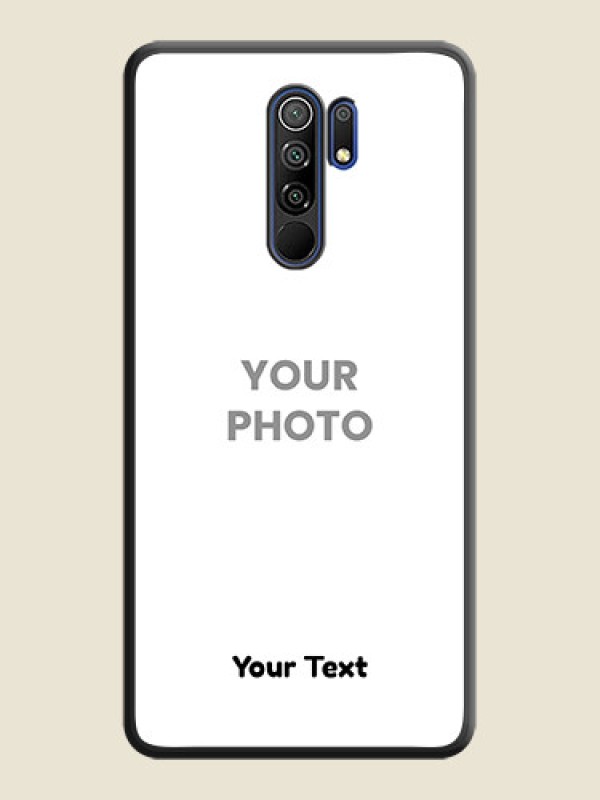Custom Full Single Pic Upload With Text On Space Black Personalized Soft Matte Phone Covers -Poco M2 Reloaded - alternate view