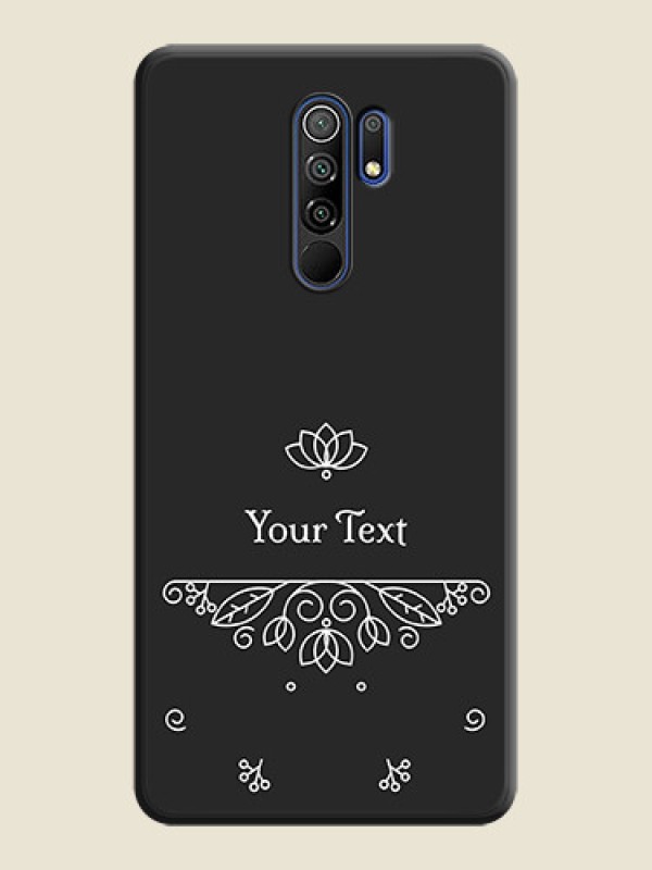 Custom Lotus Garden Custom Text On Space Black Personalized Soft Matte Phone Covers -Poco M2 Reloaded - alternate view