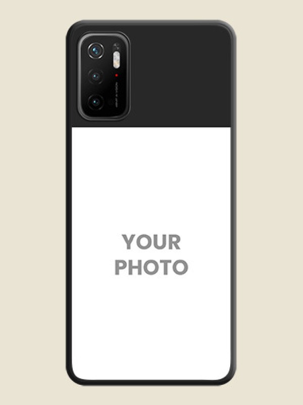Custom Image Upload With Space Black Color On Custom Soft Matte Mobile Back Cover - Poco M3 Pro - alternate view