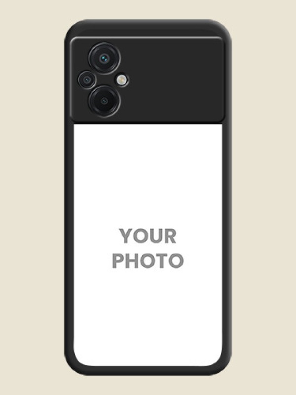 Custom Image Upload With Space Black Color On Custom Soft Matte Mobile Back Cover - Poco M5 - alternate view