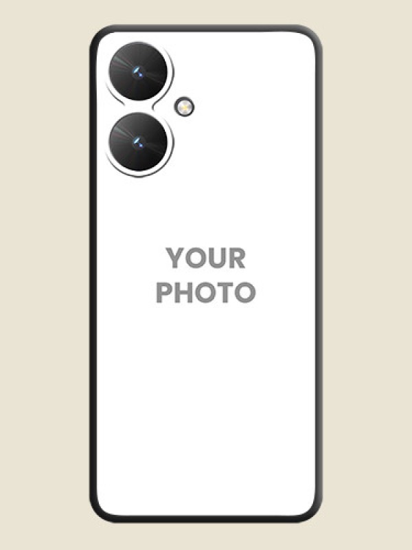 Custom Full Single Pic Upload On Space Black Custom Soft Matte Mobile Back Cover - Poco M6 5G - alternate view