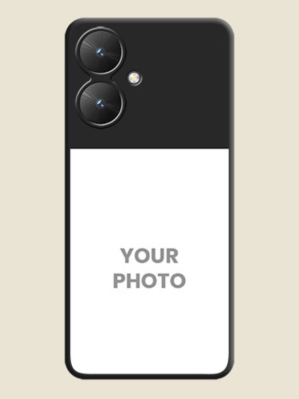 Custom Image Upload With Space Black Color On Custom Soft Matte Mobile Back Cover - Poco M6 5G - alternate view