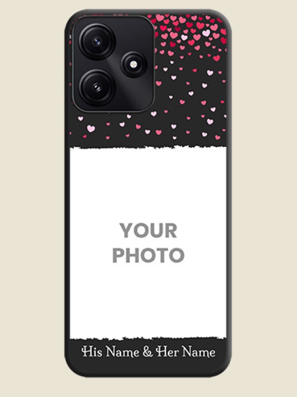 Custom Fall in Love with Your Partner - Photo on Space Black Soft Matte Phone Cover - Poco M6 Pro 5G - alternate view