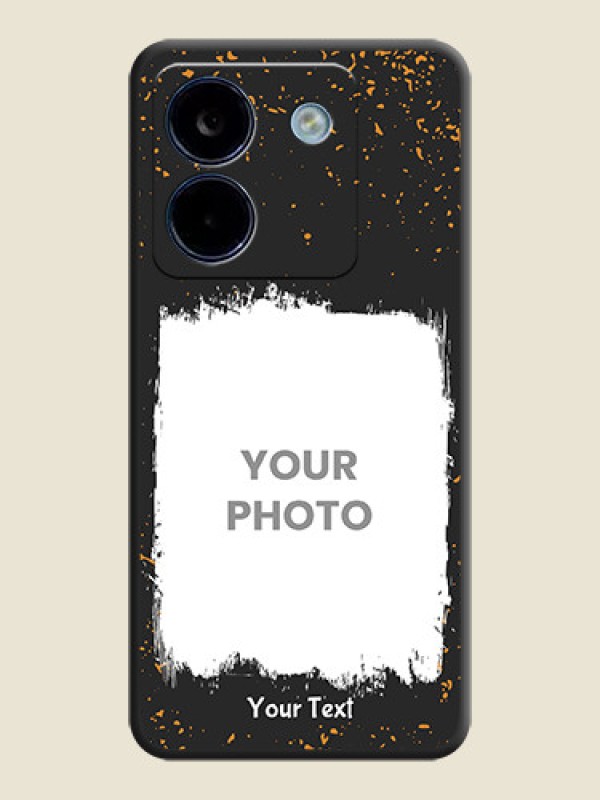 Custom Spray Free Design on Photo On Space Black Custom Soft Matte Mobile Back Cover - Poco M7 Pro 5G - alternate view