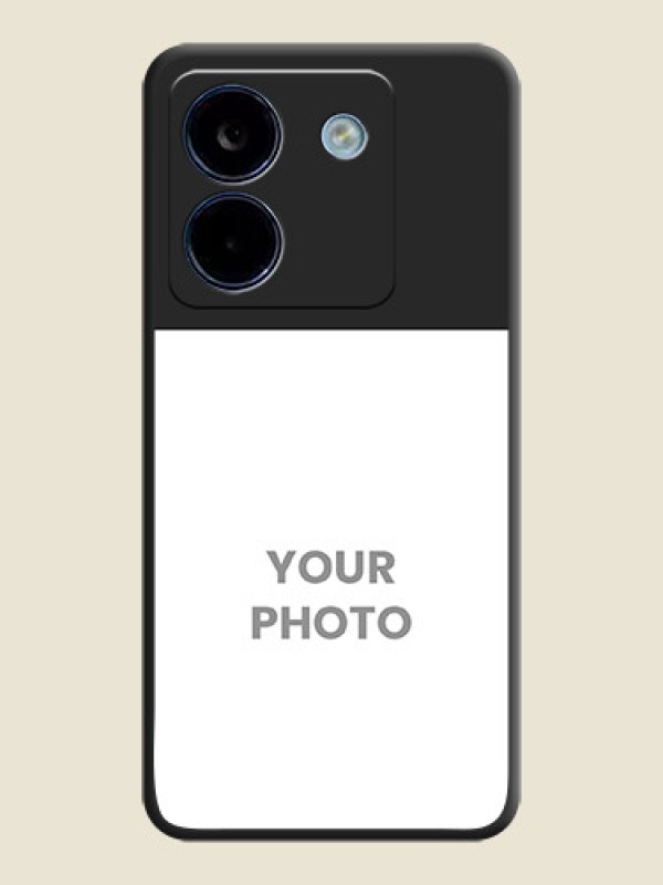 Custom Image Upload With Space Black Color On Custom Soft Matte Mobile Back Cover - Poco M7 Pro 5G - alternate view