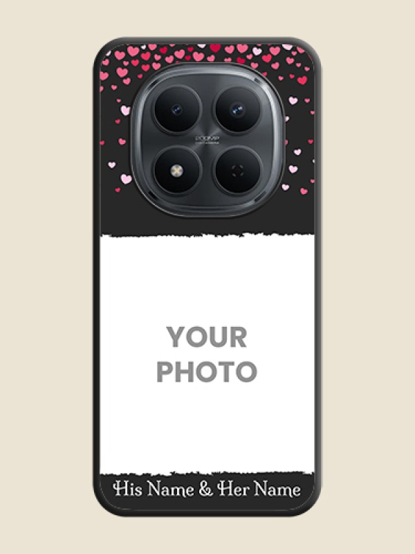 Custom Fall in Love with Your Partner on Photo On Space Black Custom Soft Matte Mobile Back Cover - Poco M8 5G - alternate view