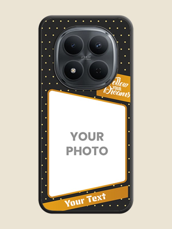 Custom Follow Your Dreams with White Dots On Space Black Custom Soft Matte Mobile Back Cover - Poco M8 5G - alternate view