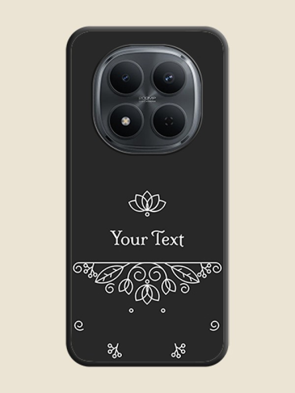 Custom Lotus Garden Custom Text On Space Black Custom Soft Matte Mobile Back Cover - Poco M8 5G - alternate view