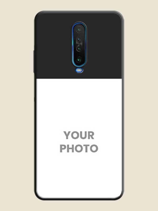 Custom Image Upload With Space Black Color On Custom Soft Matte Mobile Back Cover - Poco X2 - alternate view