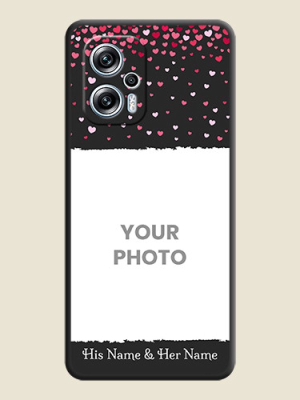 Custom Fall in Love with Your Partner  on Photo on Space Black Soft Matte Phone Cover - Poco X4 Gt 5G - alternate view