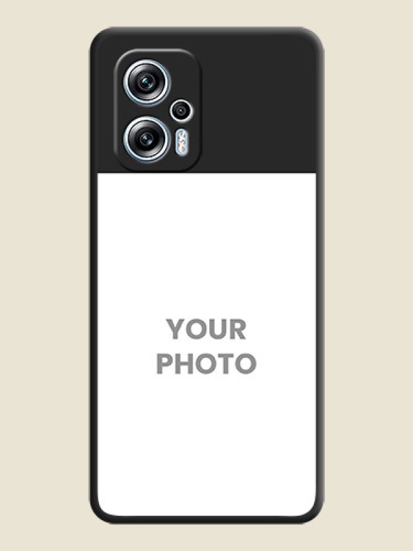 Custom Image Upload With Space Black Color On Custom Soft Matte Mobile Back Cover - Poco X4 Gt 5G - alternate view
