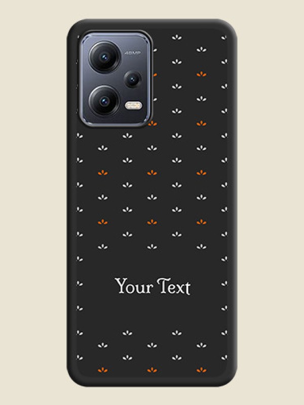 Custom Simple Pattern With Custom Text On Space Black Personalized Soft Matte Phone Covers -Poco X5 5G - alternate view