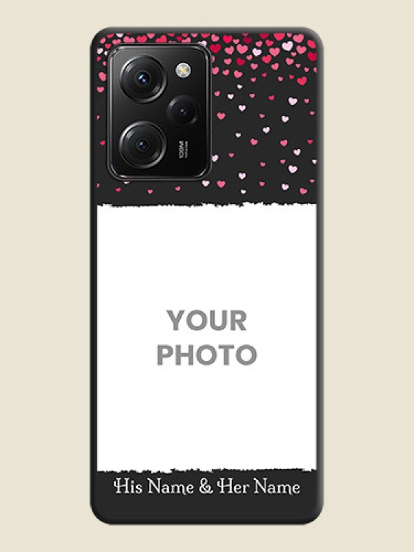 Custom Fall in Love with Your Partner  - Photo on Space Black Soft Matte Phone Cover -Poco X5 Pro 5G - alternate view