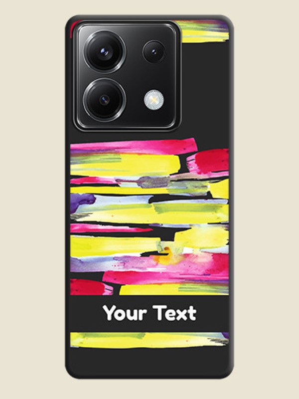 Custom Brush Coloured on Space Black Personalized Soft Matte Phone Covers - Poco X6 5G - alternate view