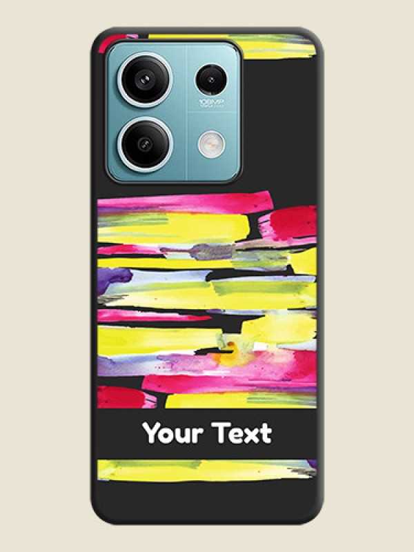 Custom Brush Coloured on Space Black Personalized Soft Matte Phone Covers - Poco X6 Neo 5G - alternate view