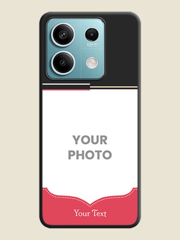 Custom Classic Plain Design with Name - Photo on Space Black Soft Matte Phone Cover - Poco X6 Neo 5G - alternate view