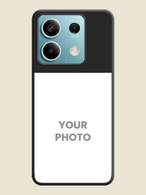 Custom Image Upload With Space Black Color On Custom Soft Matte Mobile Back Cover - Poco X6 Neo 5G - alternate view