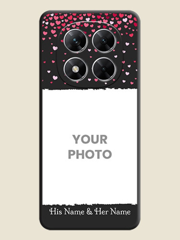 Custom Fall in Love with Your Partner on Photo On Space Black Custom Soft Matte Mobile Back Cover - Poco X7 5G - alternate view