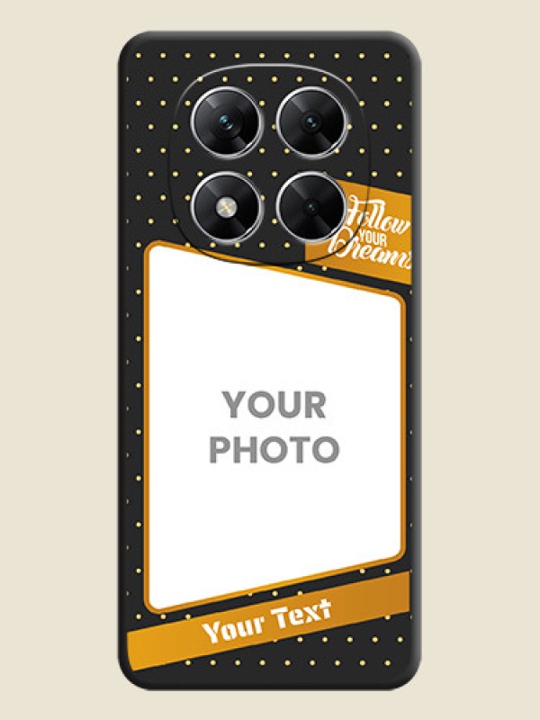 Custom Follow Your Dreams with White Dots On Space Black Custom Soft Matte Mobile Back Cover - Poco X7 5G - alternate view