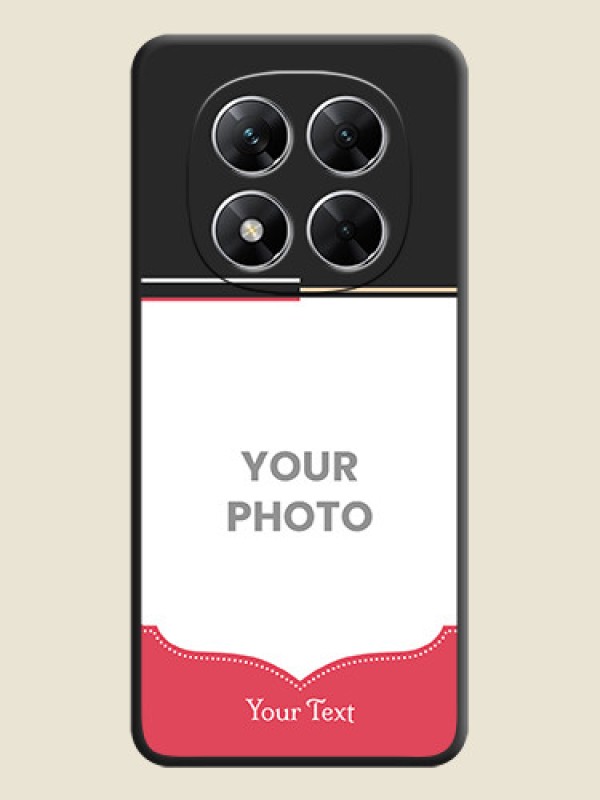 Custom Classic Plain Design with Name On Space Black Custom Soft Matte Mobile Back Cover - Poco X7 5G - alternate view