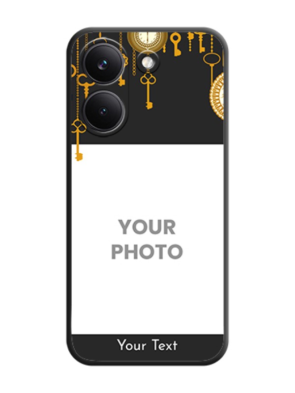 Custom Decorative Design with Text On Space Black Custom Soft Matte Mobile Back Cover - Poco X8 Pro 5G - alternate view