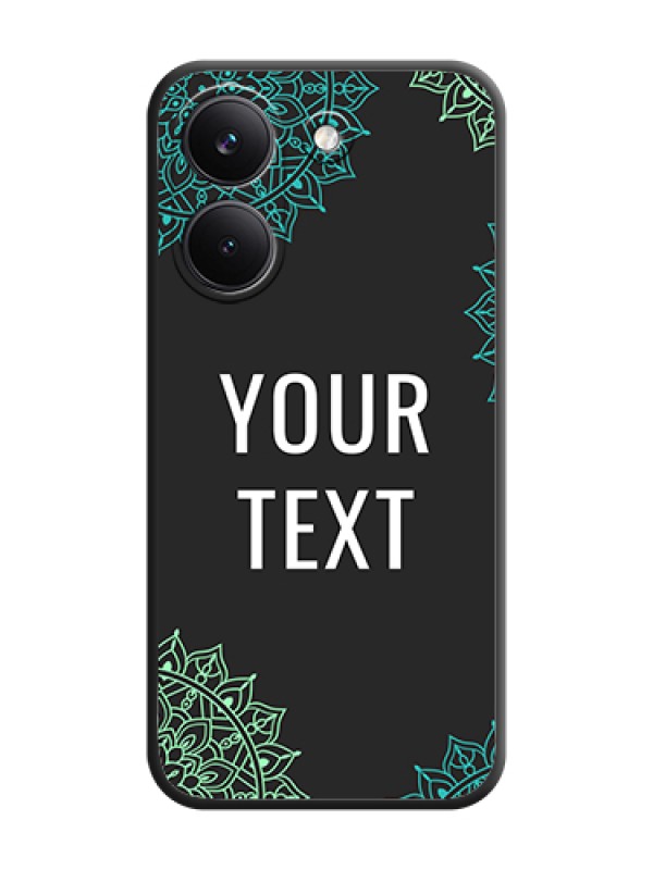 Custom Your Name with Floral Design On Space Black Custom Soft Matte Mobile Back Cover - Poco X8 Pro 5G - alternate view