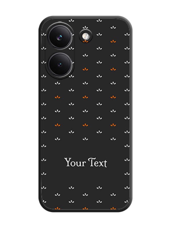 Custom Simple Pattern With Custom Text On Space Black Custom Soft Matte Mobile Back Cover - Poco X8 Pro 5G - alternate view