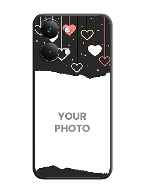 Custom Love Hangings with Splash Wave Picture On Space Black Custom Soft Matte Mobile Back Cover - Poco X8 Pro Max 5G - alternate view