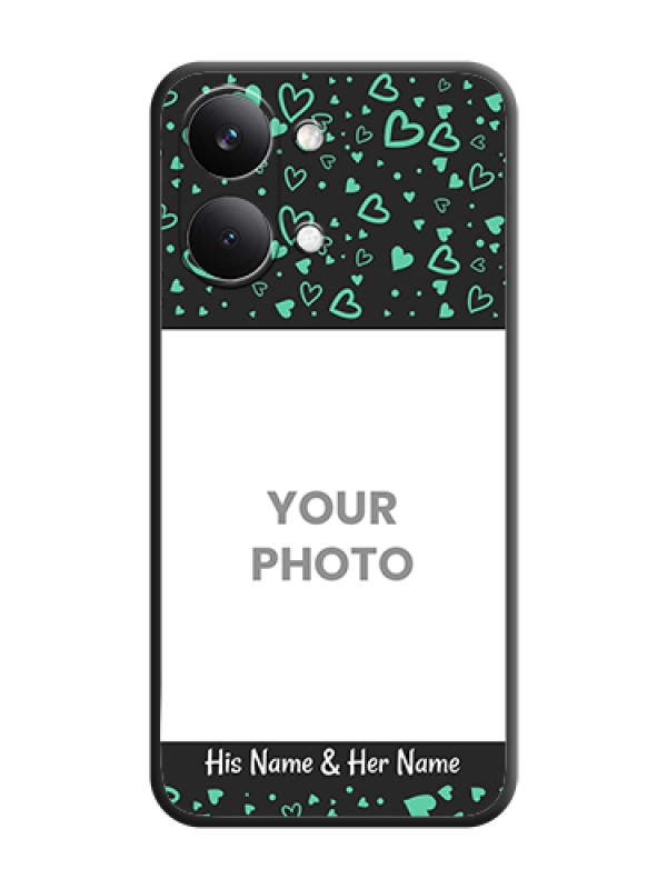 Custom Sea Green Indefinite Love Pattern on Photo On Space Black Custom Soft Matte Mobile Back Cover - Poco X8 Pro Max 5G - alternate view