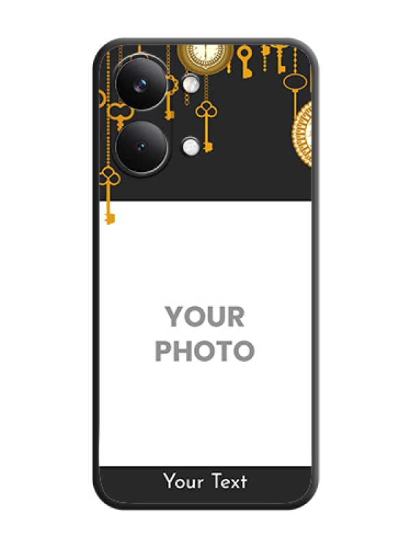 Custom Decorative Design with Text On Space Black Custom Soft Matte Mobile Back Cover - Poco X8 Pro Max 5G - alternate view