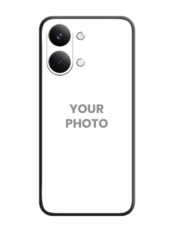 Custom Full Single Pic Upload On Space Black Custom Soft Matte Mobile Back Cover - Poco X8 Pro Max 5G - alternate view