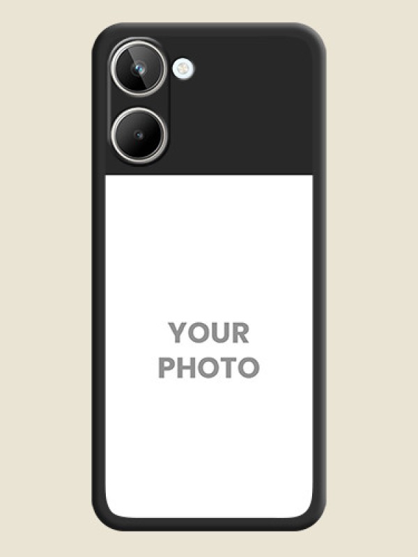 Custom Image Upload With Space Black Color On Custom Soft Matte Mobile Back Cover - Realme 10 Pro 5G - alternate view