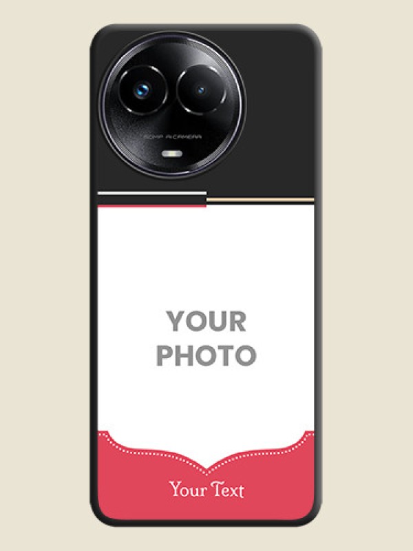 Custom Classic Plain Design with Name On Space Black Custom Soft Matte Mobile Back Cover - Realme 11 5G - alternate view