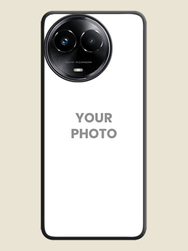 Custom Full Single Pic Upload On Space Black Custom Soft Matte Mobile Back Cover - Realme 11 5G - alternate view