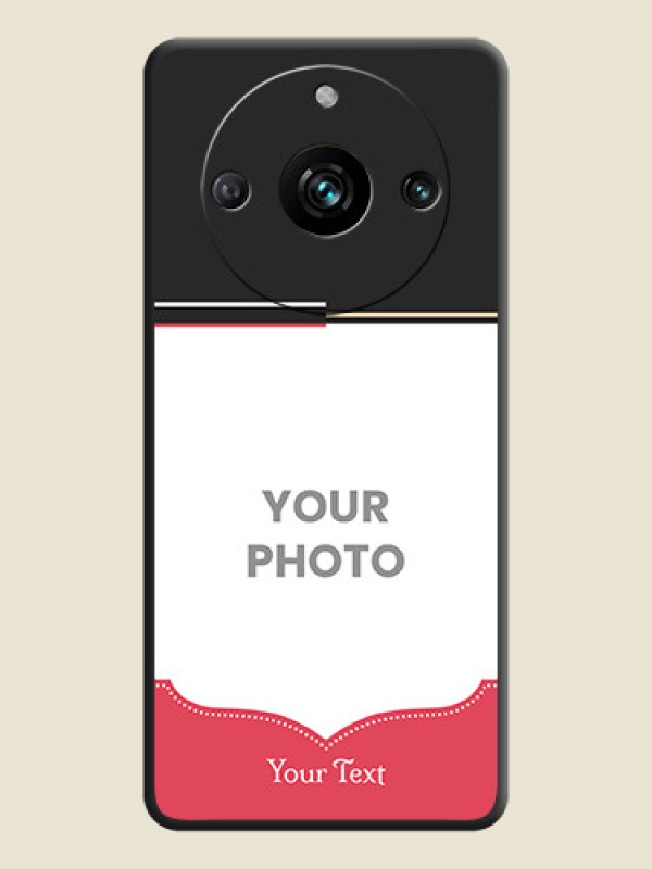 Custom Classic Plain Design with Name - Photo on Space Black Soft Matte Phone Cover - Realme 11 Pro Plus 5G - alternate view