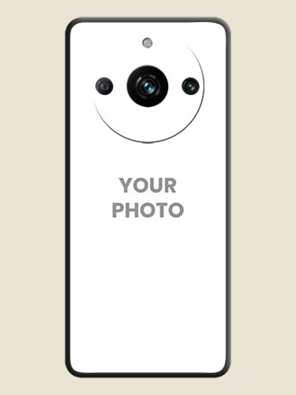 Custom Full Single Pic Upload On Space Black Personalized Soft Matte Phone Covers - Realme 11 Pro Plus 5G - alternate view