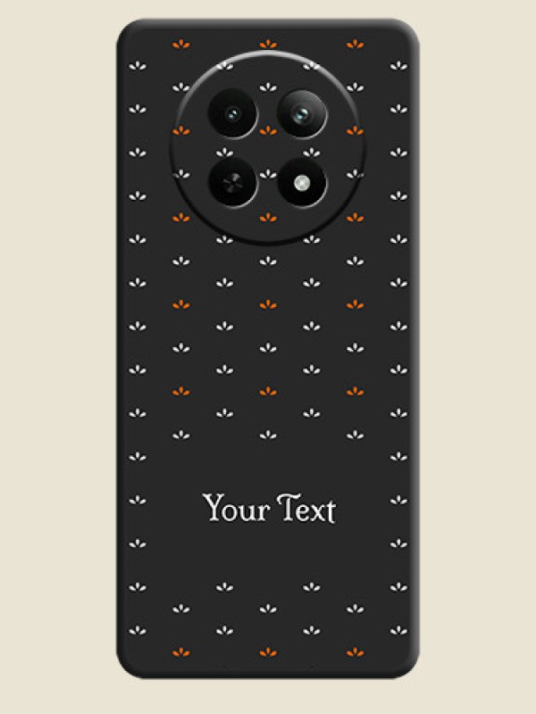 Custom Simple Pattern With Custom Text On Space Black Personalized Soft Matte Phone Covers - Realme 12 5G - alternate view
