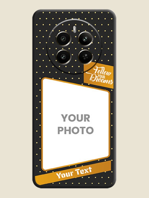 Custom Follow Your Dreams with White Dots on Space Black Custom Soft Matte Phone Cases - Realme 12 Plus 5G - alternate view