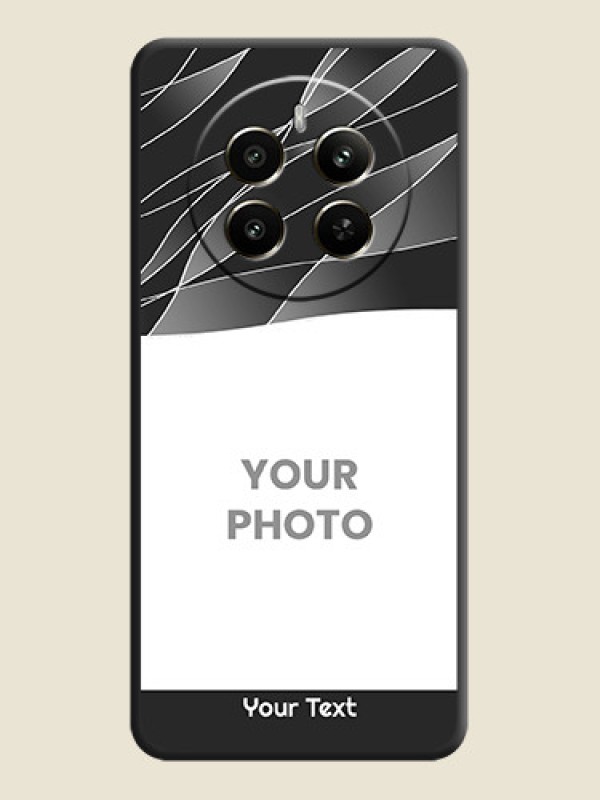 Custom Mixed Wave Lines - Photo on Space Black Soft Matte Mobile Cover - Realme 12 Plus 5G - alternate view