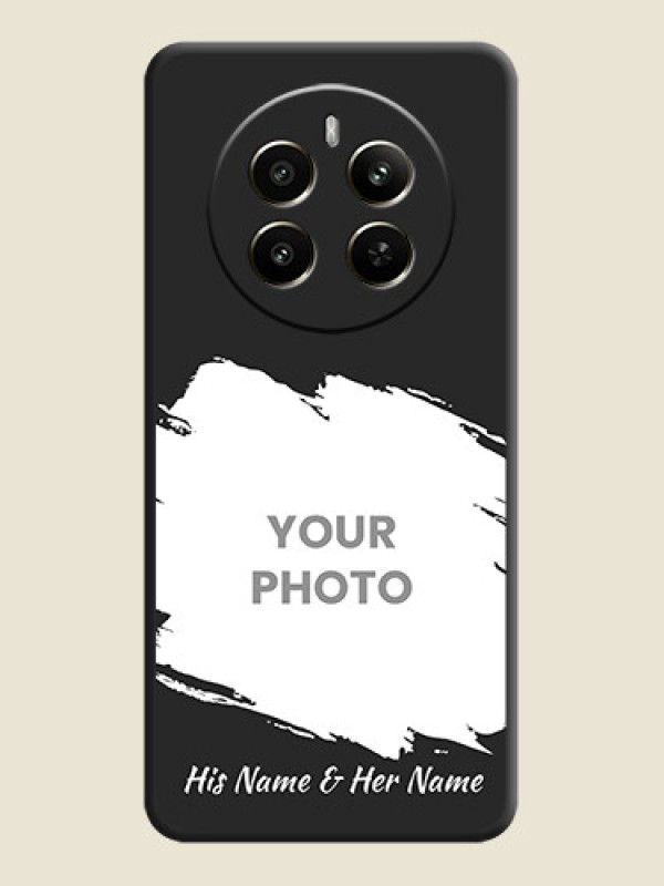 Custom Grunge Brush Strokes - Photo on Space Black Soft Matte Back Cover - Realme 12 Plus 5G - alternate view