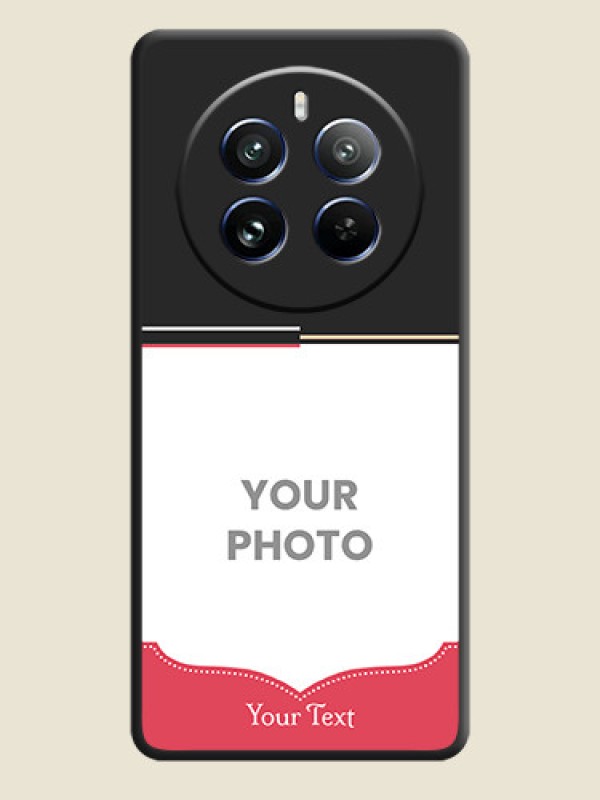 Custom Classic Plain Design with Name - Photo on Space Black Soft Matte Phone Cover - Realme 12 Pro Plus 5G - alternate view