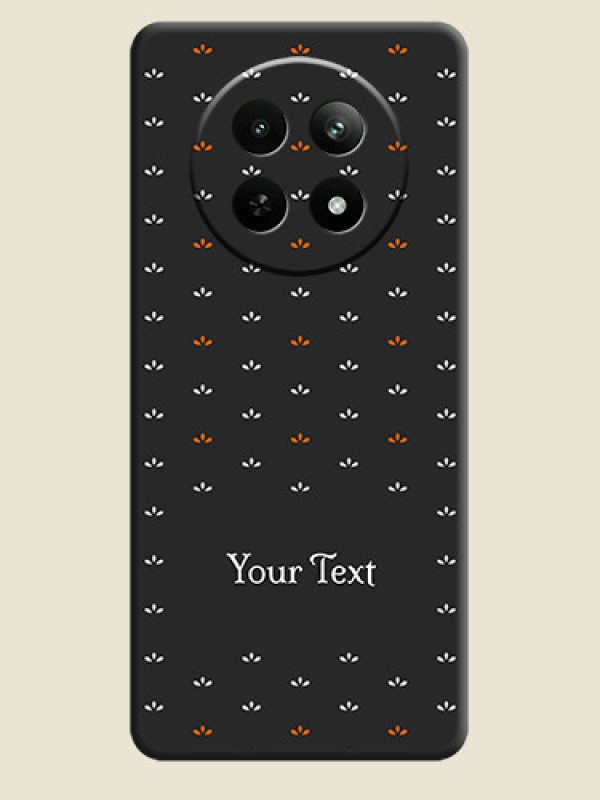 Custom Simple Pattern With Custom Text On Space Black Personalized Soft Matte Phone Covers - Realme 12X 5G - alternate view