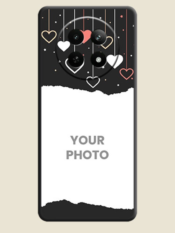 Custom Love Hangings with Splash Wave Picture On Space Black Custom Soft Matte Mobile Back Cover - Realme 13 5G - alternate view